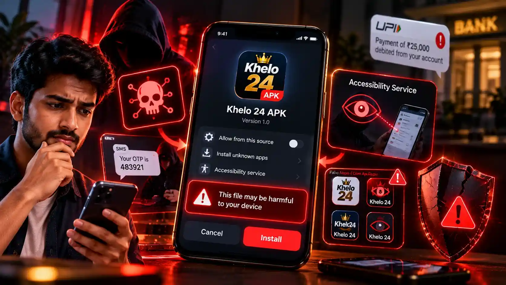 Khelo 24 APK - Is It Safe to Install? Risks of Betting APKs in India