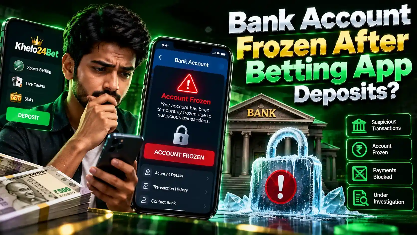 Bank Account Frozen When Betting App Pays Me? Understanding Mule Accounts & UPI Risks